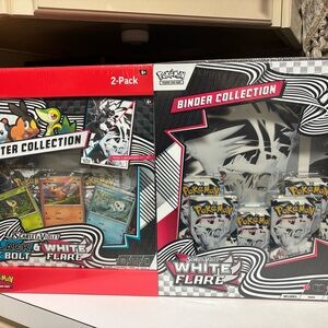 Pokemon Poster & Binder Collection 2 pack Scarlet & Violet Black Bolt & White Fl